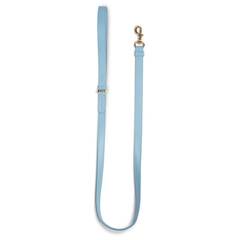 Vegane Hundeleine aus Apfelleder, blau • Cityleine CLASSY ICE GOLD