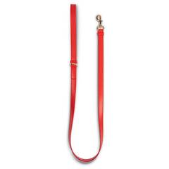 Vegane Hundeleine aus Apfelleder, rot • Cityleine CLASSY SUNSET GOLD