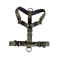 Y-Geschirr, verstellbar • mit Sicherheitsverschluss und Griff • olivgrün