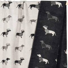 Doubleface Hundedecke mit Dackelmotiv 'Teckel' • Laboni