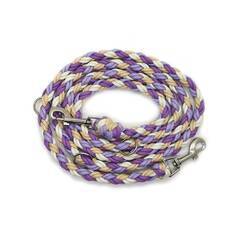 Paracord-Hundeleine, lila | beige