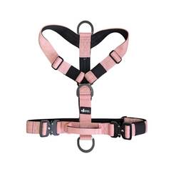 Leichtes Y-Geschirr, gepolstert mit Haltegriff • altrosa