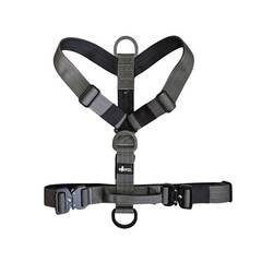 Leichtes Y-Geschirr, gepolstert mit Haltegriff • anthrazit