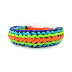 Paracord-Halsband • Retrofarben
