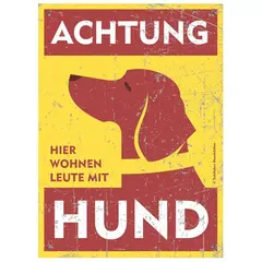 Warnschild Dackel