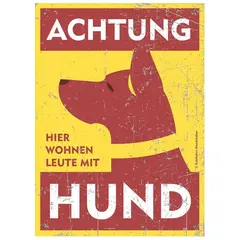 Warnschild Schäferhund