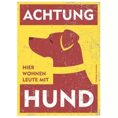 Warnschild Terrier (Kurzhaar)