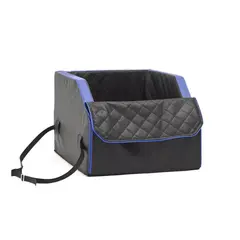 Auto-Hundebett Beifahrersitz • schwarz | blau