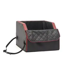 Auto-Hundebett Beifahrersitz • schwarz | rot