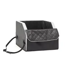 Auto-Hundebett Beifahrersitz • schwarz | weiss