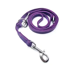 Zweifach verstellbare Hundeleine aus Fettleder, konfigurierbar