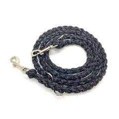 Reflektierende Hundeleine schwarz • Paracord