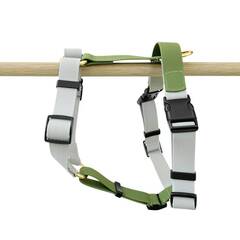 Y-Geschirr Outdoor Flex, verstellbar mit Haltegriff • grau | grün