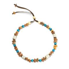 Bernsteinkette für Hunde • azur