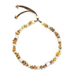 Bernsteinkette für Hunde • pastellgrün