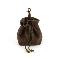 Leckerlibeutel • Loden und Baumwolle • braun