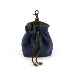 Leckerlibeutel • Loden und Baumwolle • dunkelblau