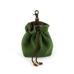 Leckerlibeutel • Loden und Baumwolle • oliv