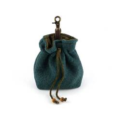 Leckerlibeutel • Loden und Baumwolle • petrol