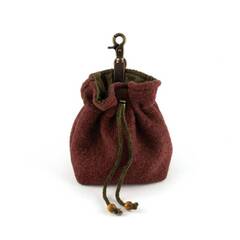 Leckerlibeutel • Loden und Baumwolle • ziegelrot
