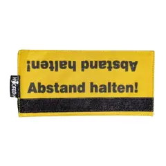 Leinen-Banderole 'Abstand halten!' gelb