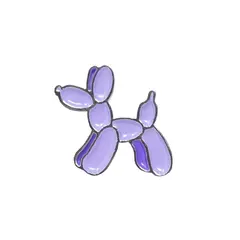 Hundehalsband-Anhänger ☆ Charm Ballon-Hund lila