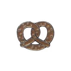 Hundehalsband-Anhänger ☆ Charm Brezel braun