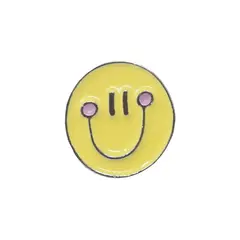 Hundehalsband-Anhänger ☆ Charm Happy Face gelb