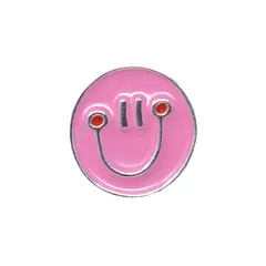 Hundehalsband-Anhänger ☆ Charm Happy Face pink