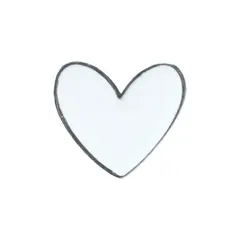 Hundehalsband-Anhänger ☆ Charm Herz weiß