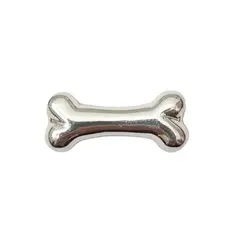 Hundehalsband-Anhänger ☆ Charm Knochen silber