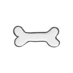 Hundehalsband-Anhänger ☆ Charm Knochen weiß