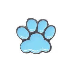 Hundehalsband-Anhänger ☆ Charm Pfote blau