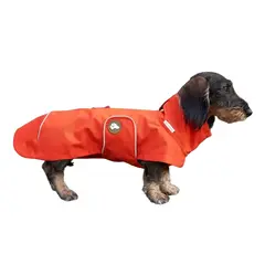 Regenmantel für Dackel, orange • Theo & Emma 'Cooper'