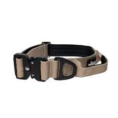 Sicherheits-Hundehalsband • gepolstert + verstellbar • Desert Tan