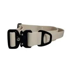 Wasserfestes Hundehalsband mit Griff • WOOFLEX® Tactical Desert Sand