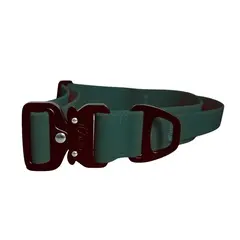 Wasserfestes Hundehalsband mit Griff • WOOFLEX® Tactical Hunting Green