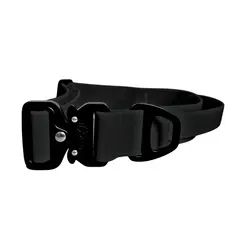 Wasserfestes Hundehalsband mit Griff • WOOFLEX® Tactical Phantom Black