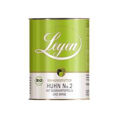 Bio-Huhn No. 2 mit Bio-Süßkartoffeln und Bio-Birne