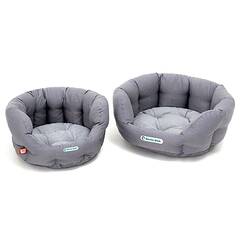 Hundenest GRAU MELANGE, waschbar bei 95°C