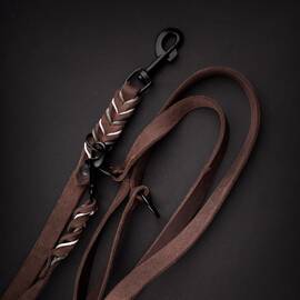BRAIDY BEAR - Verstellbare Lederleine 220cm