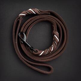 BRAIDY BEAR - Lederleine mit Handschlaufe 150cm