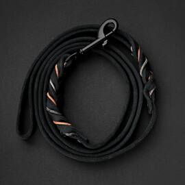 BRAIDY WOLF - Lederleine mit Handschlaufe 150cm