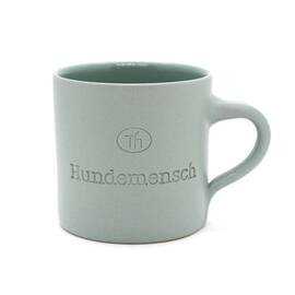 "Hundemensch" – handgefertigte Tasse aus Keramik