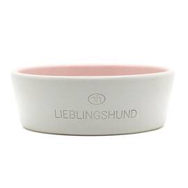 Hundenapf aus Keramik LIEBLINGSHUND cream | blush