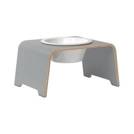 dogBar® Single M HPL grau mit Porzellan