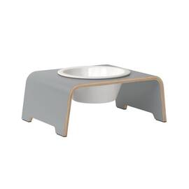dogBar® Single M-small HPL grau mit Porzellan