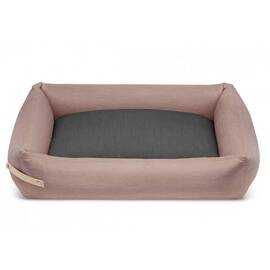 Labbvenn® Hundebett mit Rand STOKKE pink | grau