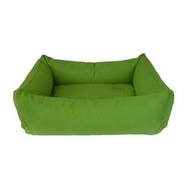 Bio Hundebett mit Rand grasgrün