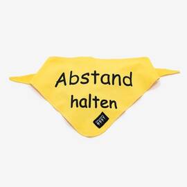 Hunde-Halstuch "Abstand halten"
